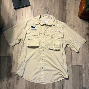 Pro craft Tan Casual Button Down Shirt Lightweight Outdoor Essential